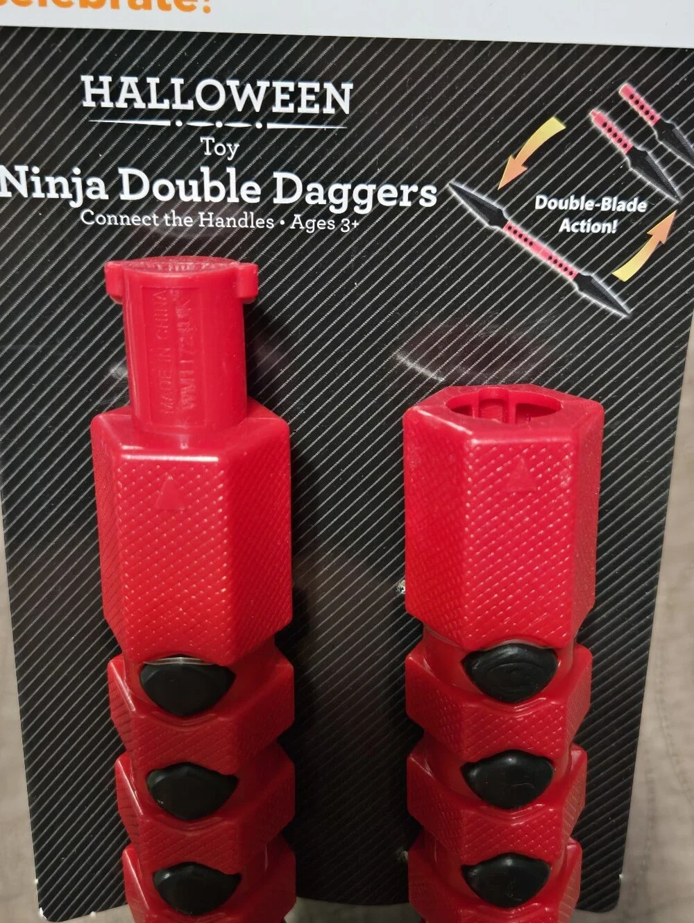 Way to Celebrate! Halloween Ninja Double Daggers Toy With Connectable Handles